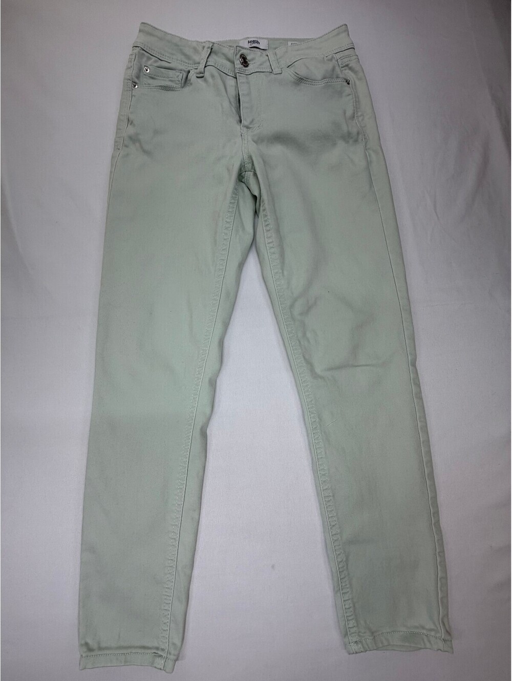 Kensi Jeans Women Ankle Jeans Slim Fit Mid-Rise Light Wash Size 2/26 Light Green